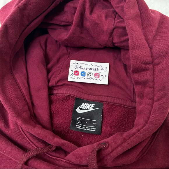 Nike Maroon Pullover Hoodie - Picture 3 of 6